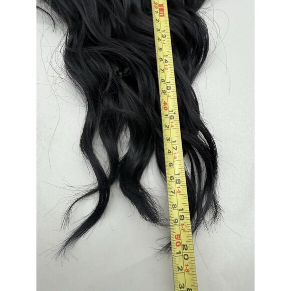 Fashion Wig, Realistic Heat Resistant Black Wig - Long Wavy Wig with Tag *READ.. - Picture 4 of 15